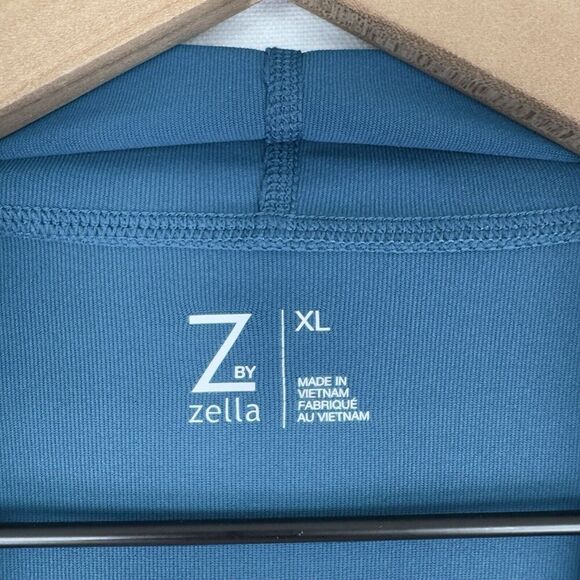 Z By Zella Pullover Top Womens XL Blue Athletic Mesh Breathable Stretch Workout - Picture 8 of 13